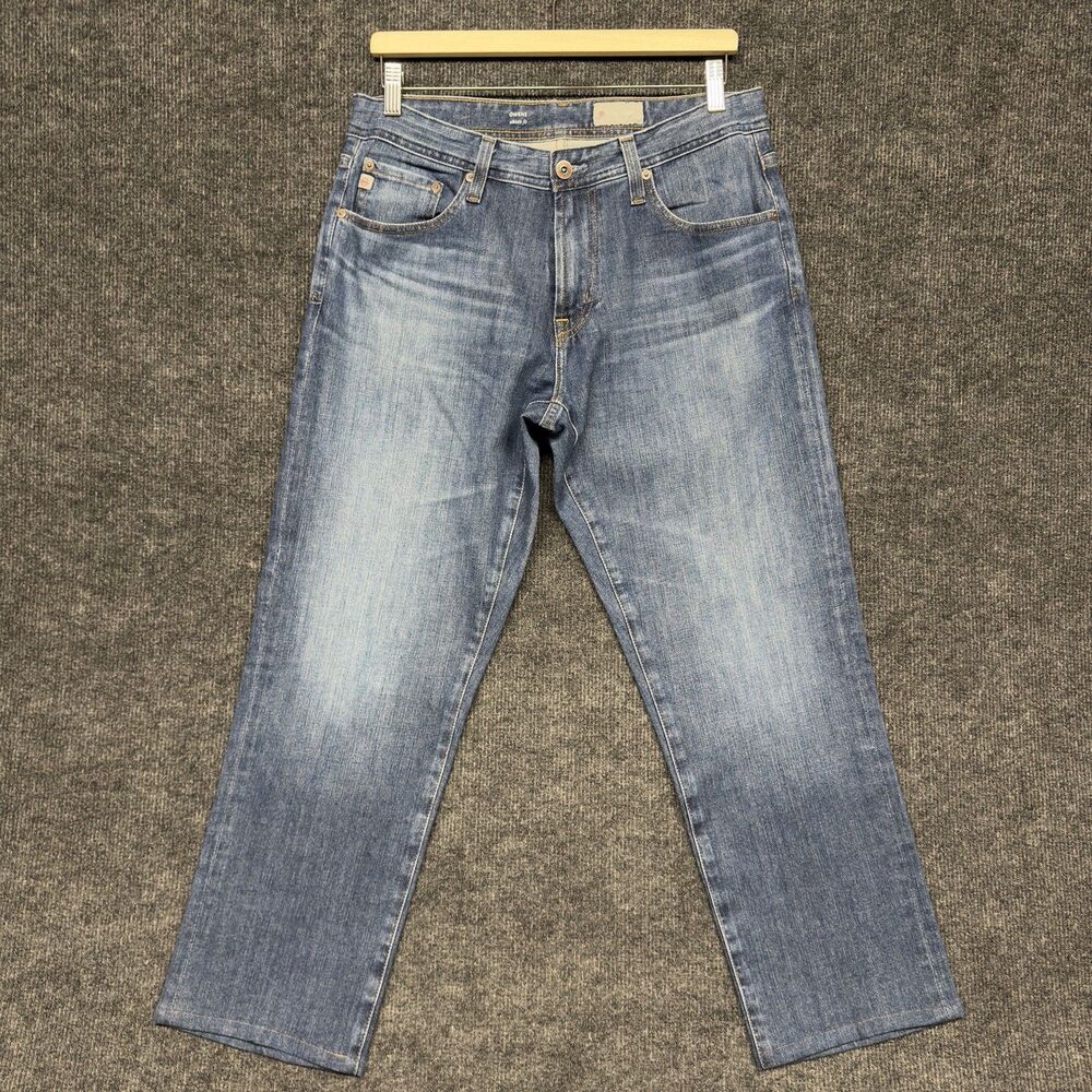 AG Adriano Goldschmied Owens Athletic Fit Jeans Blue 360 Stretch 31x32 (32x27)